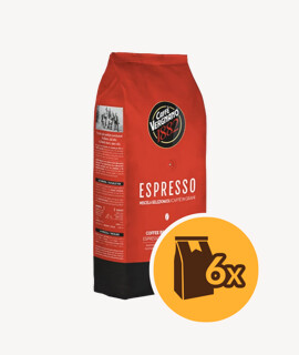 Caffé Vergnano Espresso szemes kávé - 6 x 1 kg - 6 csomag/karton - 1 karton