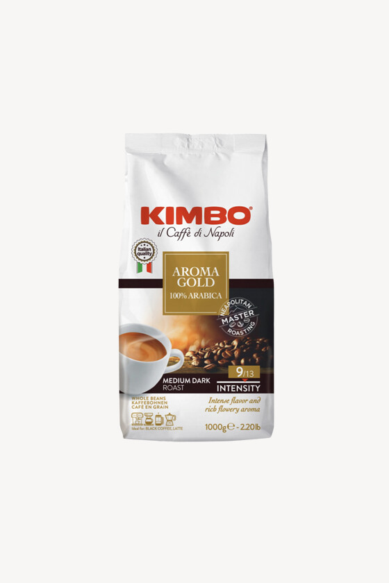 Kimbo Aroma Gold szemes kávé - 1 kg - 1 csomag