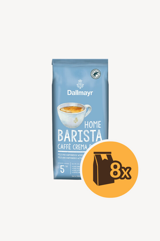 Dallmayr kávé - Kávé 3-féle variánssal - Szemes - Dallmayr Home Barista Caffé Crema Dolce - 1 kg - 8 db - 1 karton