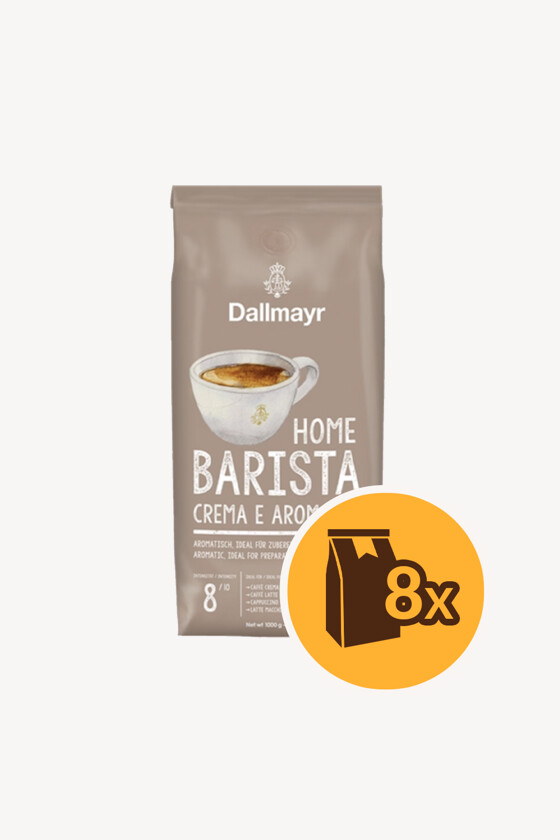 Dallmayr kávé - Kávé 3-féle variánssal - Szemes - Dallmayr Home Barista Crema E Aroma - 1 kg - 8 db - 1 karton