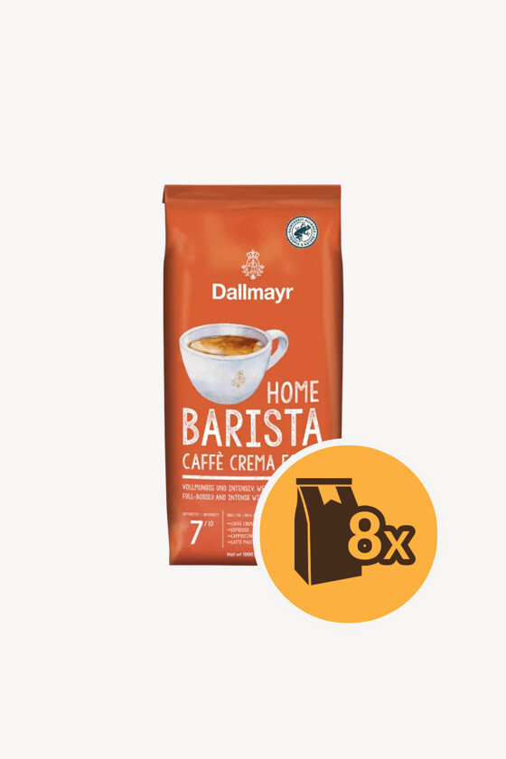 Dallmayr kávé - Kávé 3-féle variánssal - Szemes - Dallmayr Home Barista Caffé Crema Forte - 1 kg - 8 db - 1 karton