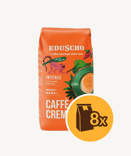 Eduscho Caffe Crema Intense szemes kávé - 8 x 1 kg - 8 csomag/karton - 1 karton