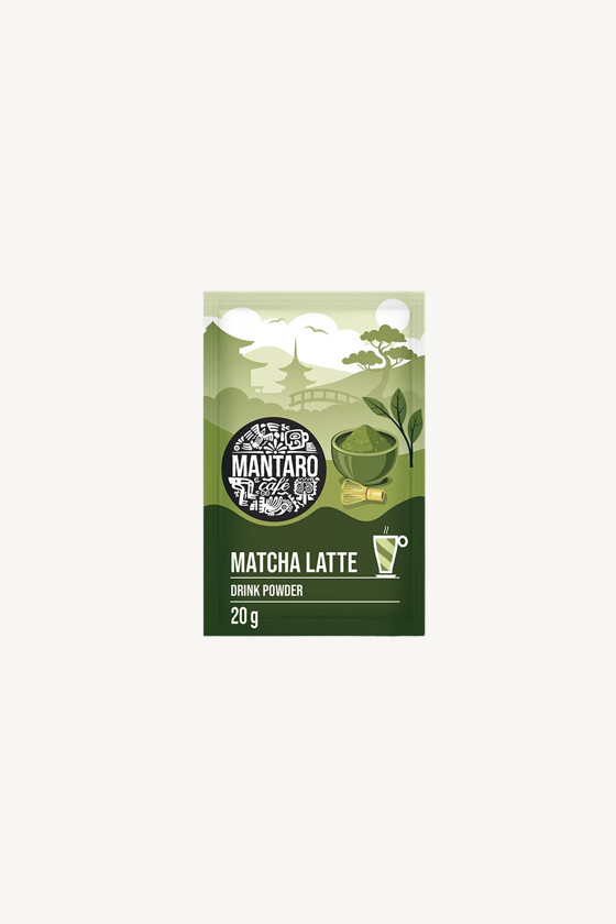 Mantaro latte italpor - Italpor - Italpor - Mantaro matcha latte tej- és zöldtea alapú italpor - 20 g - 1 db