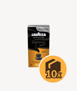 Lavazza Nespresso Espresso Maestro Lungo Aluminium kapszulás kávé - 10 x 10 kapszula - 10 doboz/karton - 1 karton
