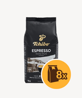 Tchibo Espresso Sicilia Style szemes kávé - 8 x 1 kg - 8 csomag/karton - 1 karton