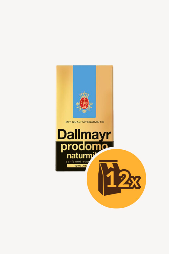 Dallmayr kávé - Kávé 3-féle variánssal - Őrölt - Dallmayr Prodomo Naturmild - 500 g - 12 db - 1 karton
