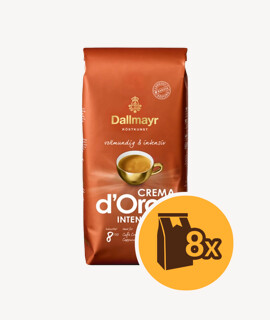 Dallmayr Crema d’Oro Intensa szemes kávé - 8 x 1 kg - 8 csomag/karton - 1 karton