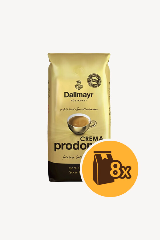 Dallmayr kávé - Kávé 3-féle variánssal - Szemes - Dallmayr Crema Prodomo - 1 kg - 8 db - 1 karton