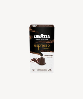 Lavazza kávé - Kávé 3-féle variánssal - Kapszulás - Nespresso kompatibilis - Lavazza Espresso Gourmet Chocolate Aluminium - 10 kapszula - 10 db - 1 karton