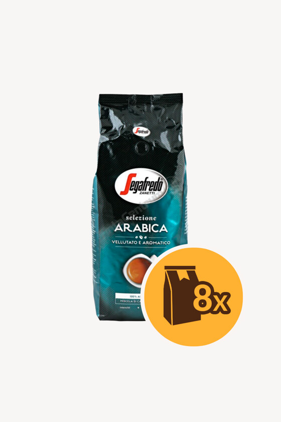 Segafredo kávé - Kávé 3-féle variánssal - Szemes - Segafredo Selezione Arabica - 1 kg - 8 db - 1 karton