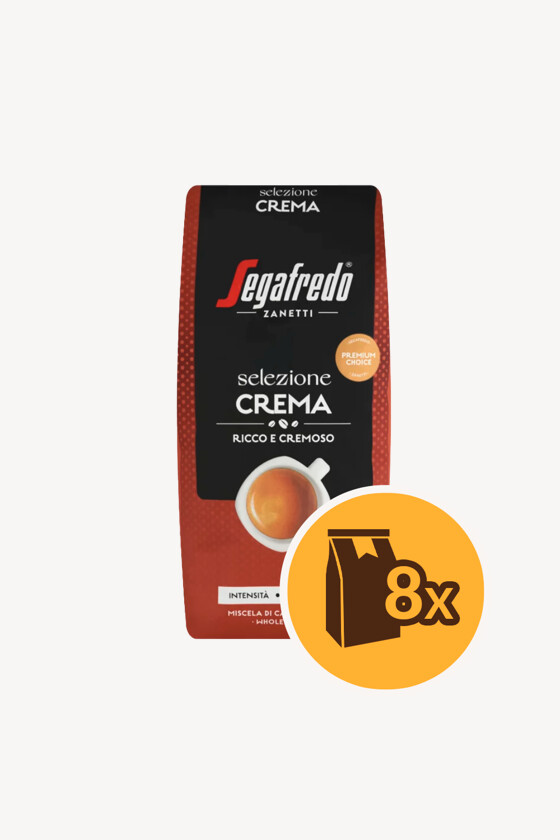 Segafredo kávé - Kávé 3-féle variánssal - Szemes - Segafredo Selezione Crema - 1 kg - 8 db - 1 karton
