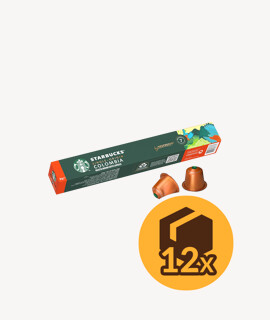 Starbucks Single-Origin Colombia Nespresso kapszulás kávé - 12 x 10 kapszula - 12 doboz/karton - 1 karton
