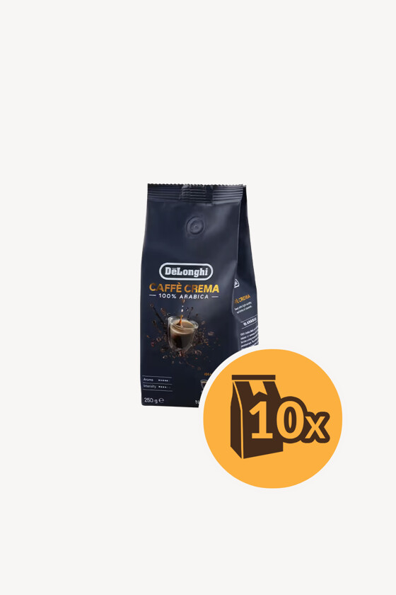 Kimbo Delonghi szemes kávé - Kávé 3-féle variánssal - Szemes - Kimbo Delonghi Caffe Crema - 250 g - 10 db - 1 karton