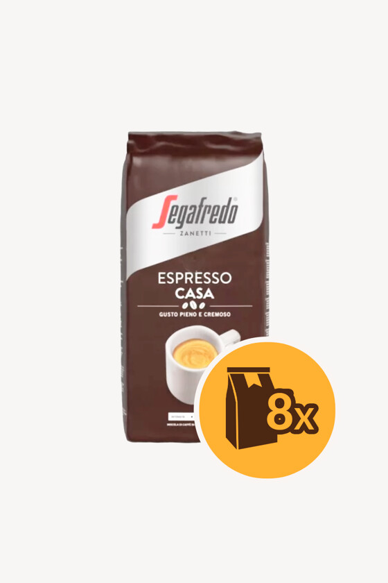 Segafredo kávé - Kávé 3-féle variánssal - Szemes - Segafredo Espresso Casa - 1 kg - 8 db - 1 karton