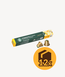Starbucks Blonde Espresso Roast Nespresso kapszulás kávé - 12 x 10 kapszula - 12 doboz/karton - 1 karton