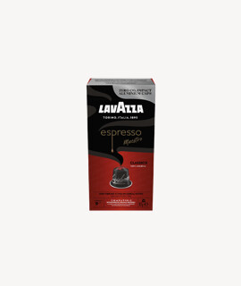Lavazza kávé - Kávé 3-féle variánssal - Kapszulás - Nespresso kompatibilis - Lavazza Espresso Maestro Classico Aluminium - 10 kapszula - 10 db - 1 karton