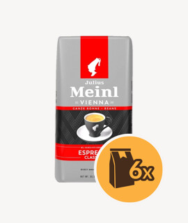 Julius Meinl Espresso Classico szemes kávé - 6 x 1 kg - 6 csomag/karton - 1 karton