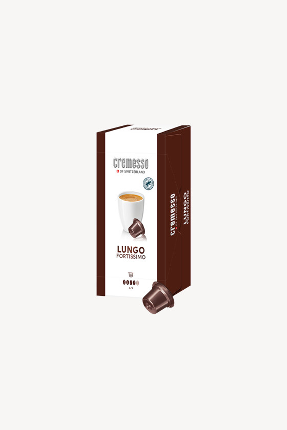 Cremesso kávé - Kávé 3-féle variánssal - Kapszulás - Cremesso kompatibilis - Cremessa Lungo Fortissimo - 16 kapszula - 12 db - 1 karton
