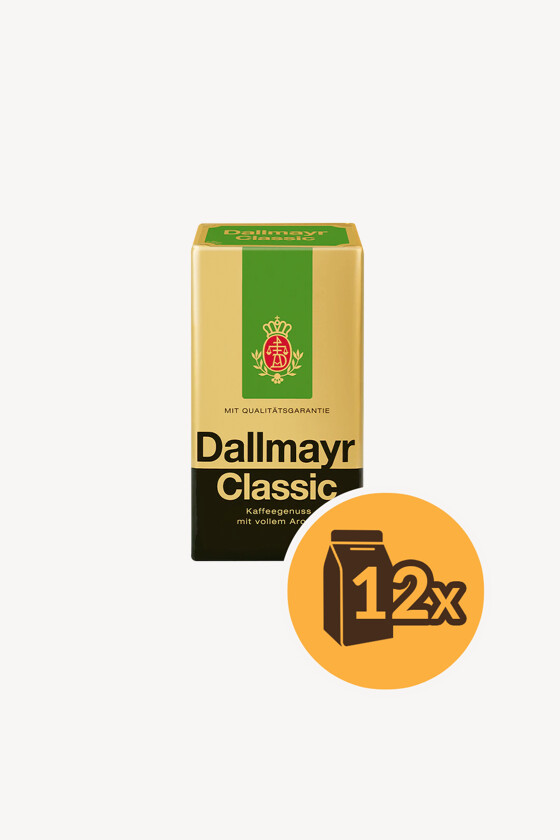 Dallmayr kávé - Kávé 3-féle variánssal - Őrölt - Dallmayr Classic - 500 g - 12 db - 1 karton