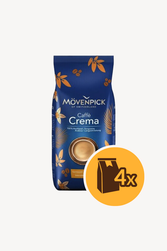 Mövenpick kávé - Kávé 3-féle variánssal - Szemes - Mövenpick Caffé Crema - 1 kg - 4 db - 1 karton