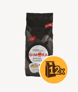 Gimoka Aroma Classico szemes kávé - 12 x 1 kg - 12 csomag/karton - 1 karton