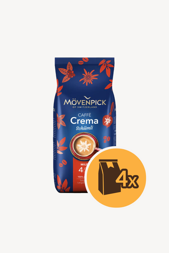 Mövenpick kávé - Kávé 3-féle variánssal - Szemes - Mövenpick Schümli - 1 kg - 4 db - 1 karton
