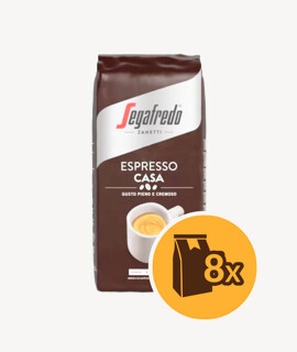 Segafredo Espresso Casa szemes kávé - 8 x 1 kg - 8 csomag - 1 karton