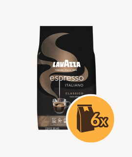 Lavazza Espresso Classico szemes kávé - 6 x 1 kg - 6 csomag/karton - 1 karton