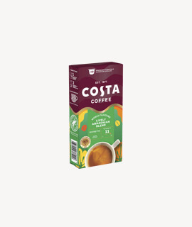 Costa Coffee kávé - Kávé 3-féle variánssal - Kapszulás - Nespresso kompatibilis - Lively Amazonian Blend Ristretto - 10 kapszula - 10 db - 1 karton