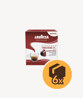 Lavazza Espresso Cremoso Dolce Gusto kompatibilis kapszulás kávé - 6 x 16 kapszula - 6 doboz/karton - 1 karton