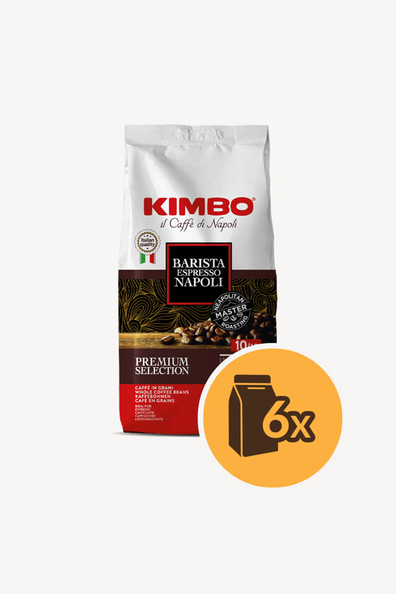 Kimbo szemes kávé - Kávé 3-féle variánssal - Szemes - Kimbo Espresso Napoli - 1 kg - 6 db - 1 karton