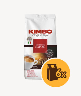 Kimbo Espresso Napoli szemes kávé - 6 x 1 kg - 6 csomag/karton - 1 karton