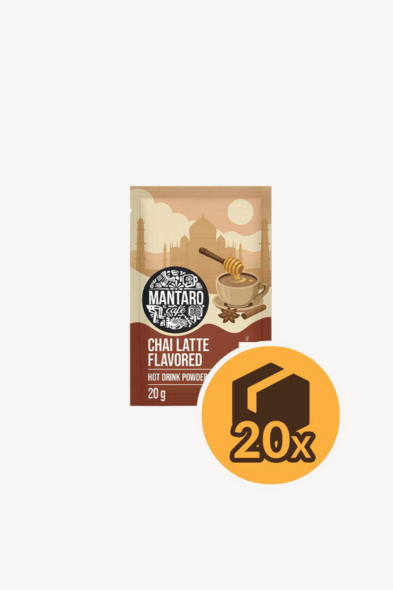 Mantaro latte italpor - Italpor - Italpor - Mantaro chai latte ízű forró italpor - 20 g - 20 db - 1 karton