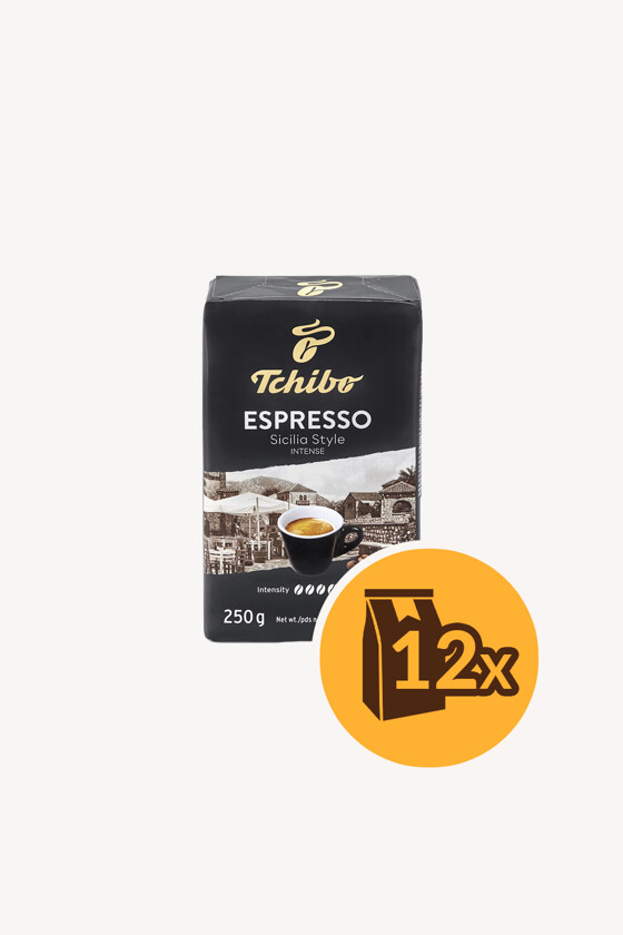 Tchibo kávé - Kávé 3-féle variánssal - Őrölt - Tchibo Espresso Sicilia Style - 250 g - 12 db - 1 karton
