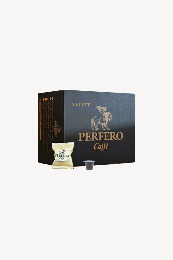 Perfero kávé - Kávé 3-féle variánssal - Kapszulás - Nespresso kompatibilis - Perfero Velvet - 100 kapszula - 4 db - 1 karton