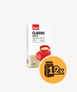 Bravos Classic Mild őrölt kávé - 12 x 250 g - 12 csomag/karton - 1 karton