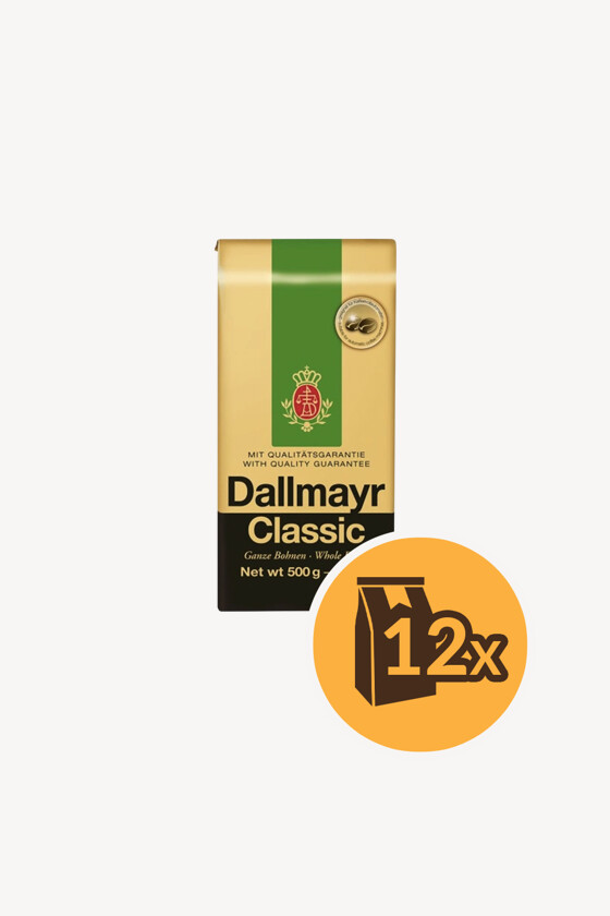 Dallmayr kávé - Kávé 3-féle variánssal - Szemes - Dallmayr Classic - 500 g - 12 db - 1 karton