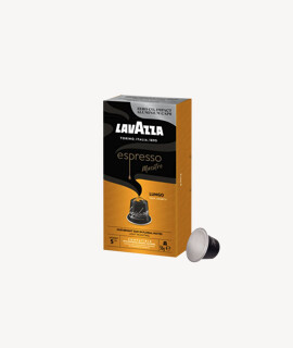 Lavazza kávé - Kávé 3-féle variánssal - Kapszulás - Nespresso kompatibilis - Lavazza Espresso Maestro Lungo Aluminium - 10 kapszula - 10 db - 1 karton
