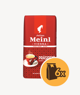 Julius Meinl Prasident szemes kávé - 6 x 1 kg - 6 csomag/karton - 1 karton