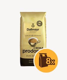 Dallmayr Crema Prodomo szemes kávé - 8 x 1 kg - 8 csomag/karton - 1 karton