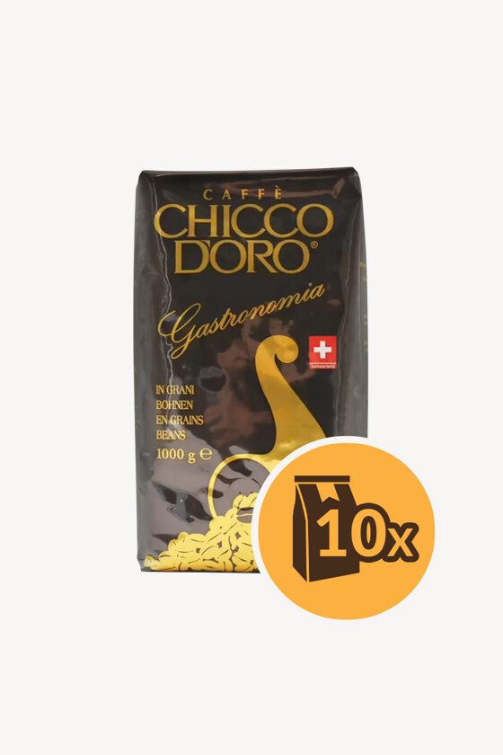 Chicco d'Oro kávé - Kávé 3-féle variánssal - Szemes - Chicco d'Oro Gastronomia - 1 kg - 10 db - 1 karton