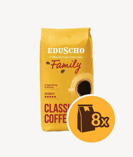Eduscho Family szemes kávé - 8 x 1 kg - 8 csomag/karton - 1 karton