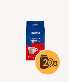 Lavazza Crema e Gusto Classico őrölt kávé - 20 x 250 g - 20 csomag/karton - 1 karton