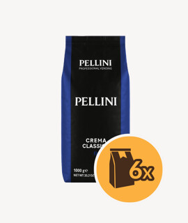 Pellini Crema Classica szemes kávé - 6 x 1 kg - 6 csomag/karton - 1 karton