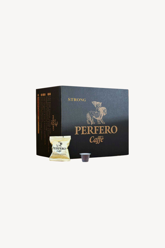 Perfero kávé - Kávé 3-féle variánssal - Kapszulás - Nespresso kompatibilis - Perfero Strong - 100 kapszula - 4 db - 1 karton
