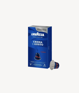 Lavazza kávé - Kávé 3-féle variánssal - Kapszulás - Nespresso kompatibilis - Lavazza Crema e Gusto Classico Aluminium - 10 kapszula - 10 db - 1 karton