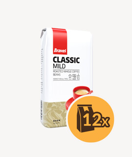Bravos Classic Mild szemes kávé - 12 x 1 kg - 12 csomag/karton - 1 karton
