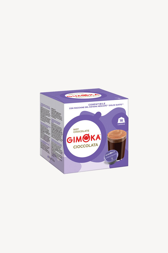 Gimoka kávé - Kávé 3-féle variánssal - Kapszulás - Dolce Gusto kompatibilis - Gimoka Cioccolata - 16 kapszula - 1 db