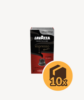 Lavazza Nespresso Espresso Maestro Classico Aluminium kapszulás kávé - 10 x 10 kapszula - 10 doboz/karton - 1 karton