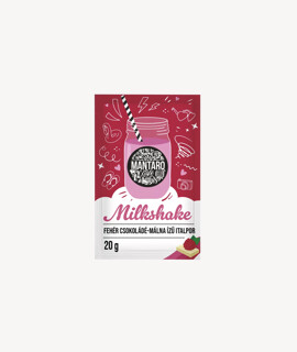 Mantaro fehércsokoládé-málna ízű milkshake italpor - 20 g - 1 tasak